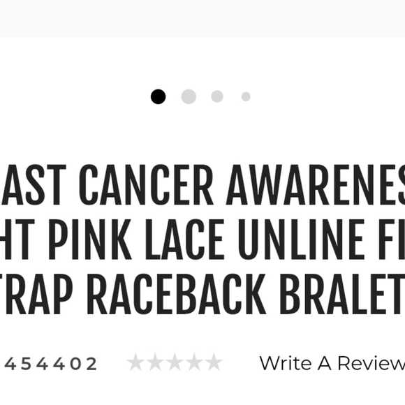 Breast cancer awareness bralette 2681-2683 - Picture 3 of 4